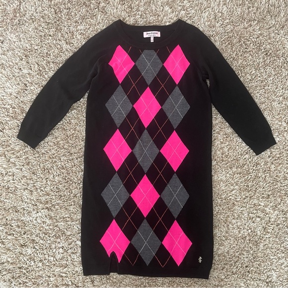 Juicy Couture Argyle Sweater Dress - Picture 2 of 11